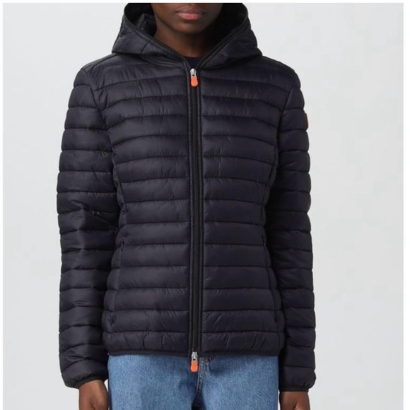 Save The Duck Woman Coat Daisy in Black XS - Picture 1 of 8